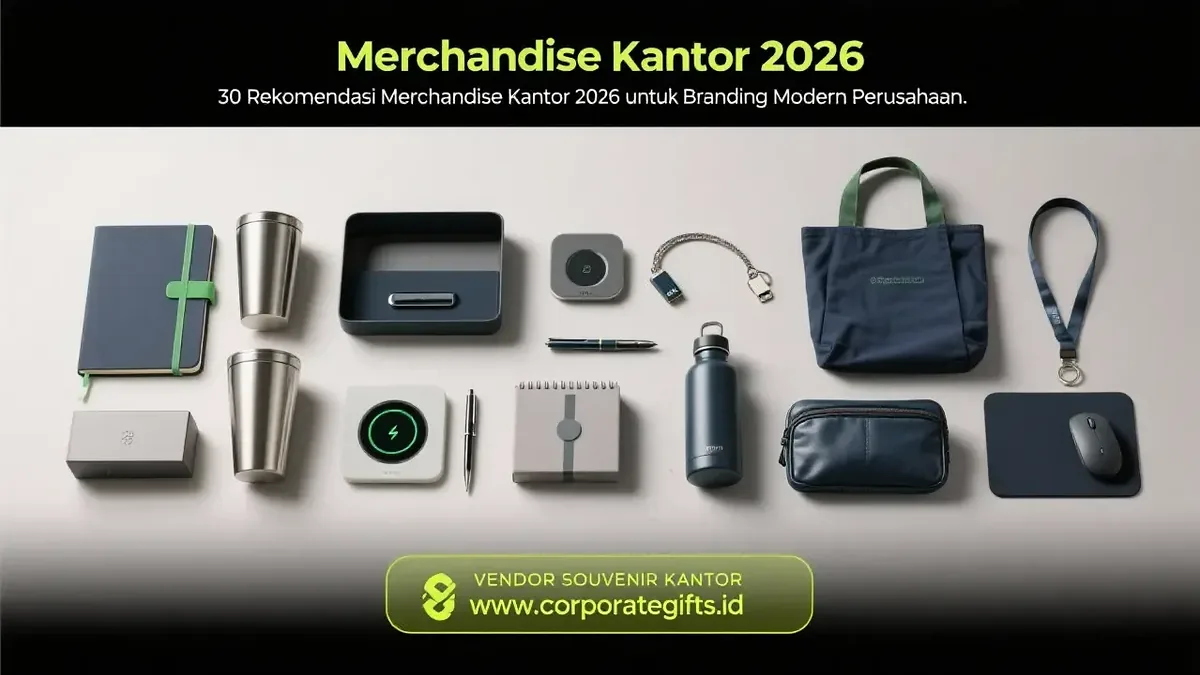 30 Ide Merchandise Kantor 2026 untuk Branding Perusahaan - CorporateGifts.ID
